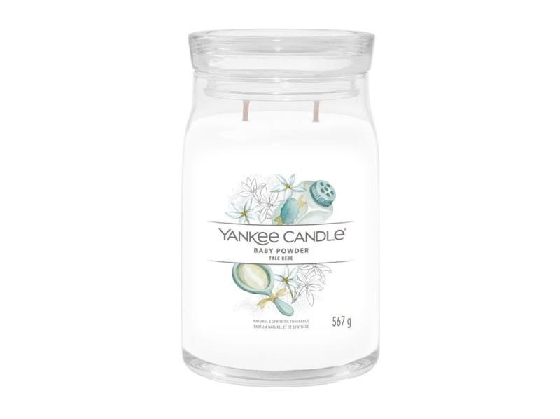 YANKEE CANDLE Baby Powder svíčka 567g / 5 knotů (Signature velký)