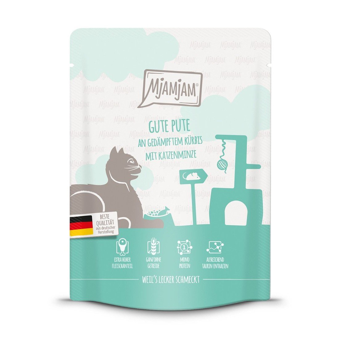 MjAMjAM Quetschie skvělé krůtí maso na pařené dýni 6 × 300 g