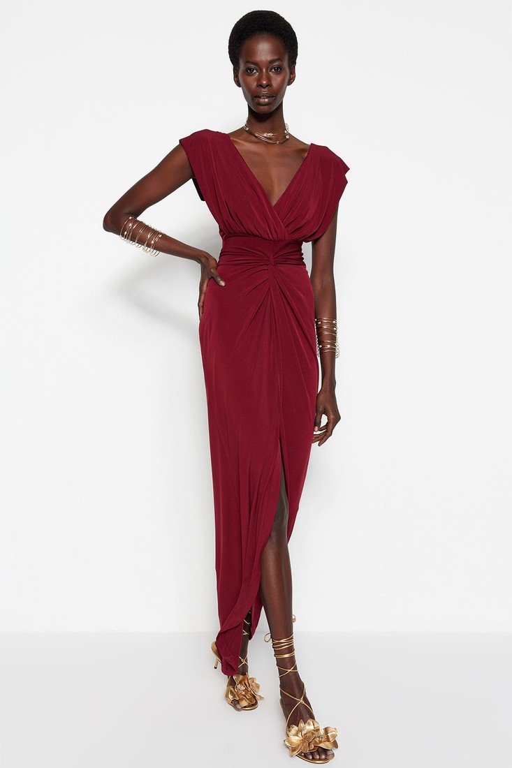 Trendyol Evening & Prom Dress - Burgundy - Shift