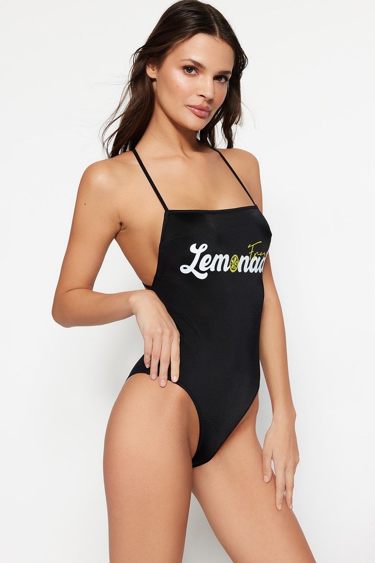 Trendyol Swimsuit - Black - Graphic