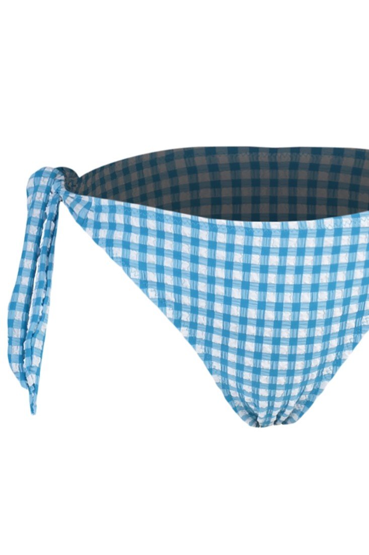 Trendyol Bikini Bottom - Blue - Plaid