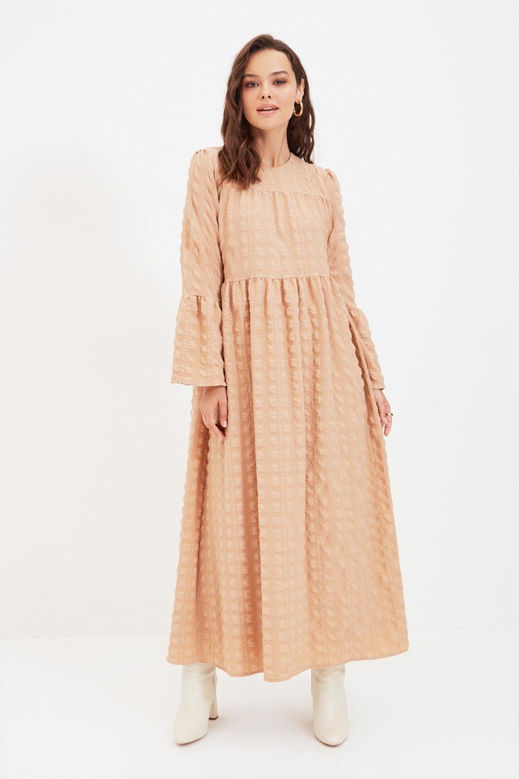 Trendyol Dress - Beige - Shift