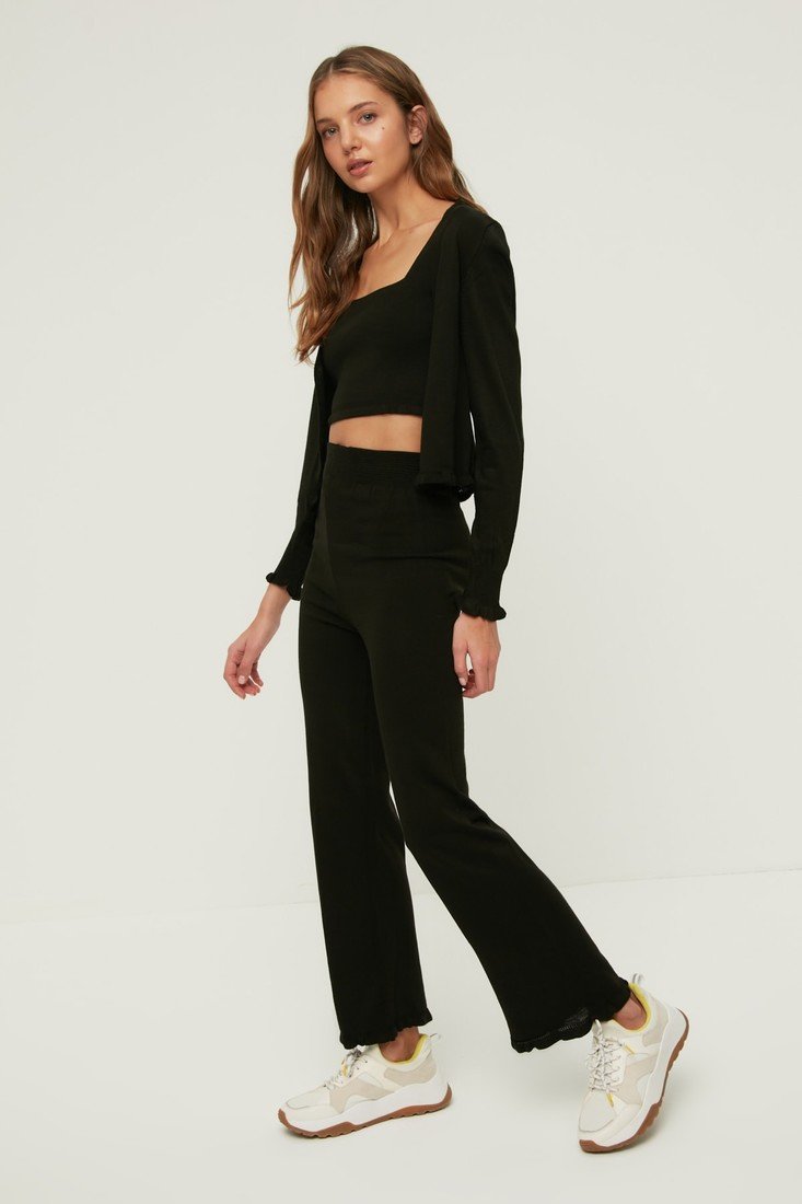 Trendyol Two-Piece Set - Black - Slim Fit