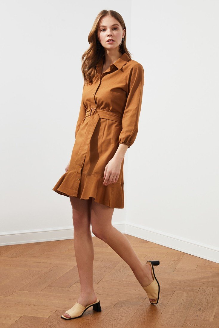 Trendyol Dress - Brown - Shirt dress