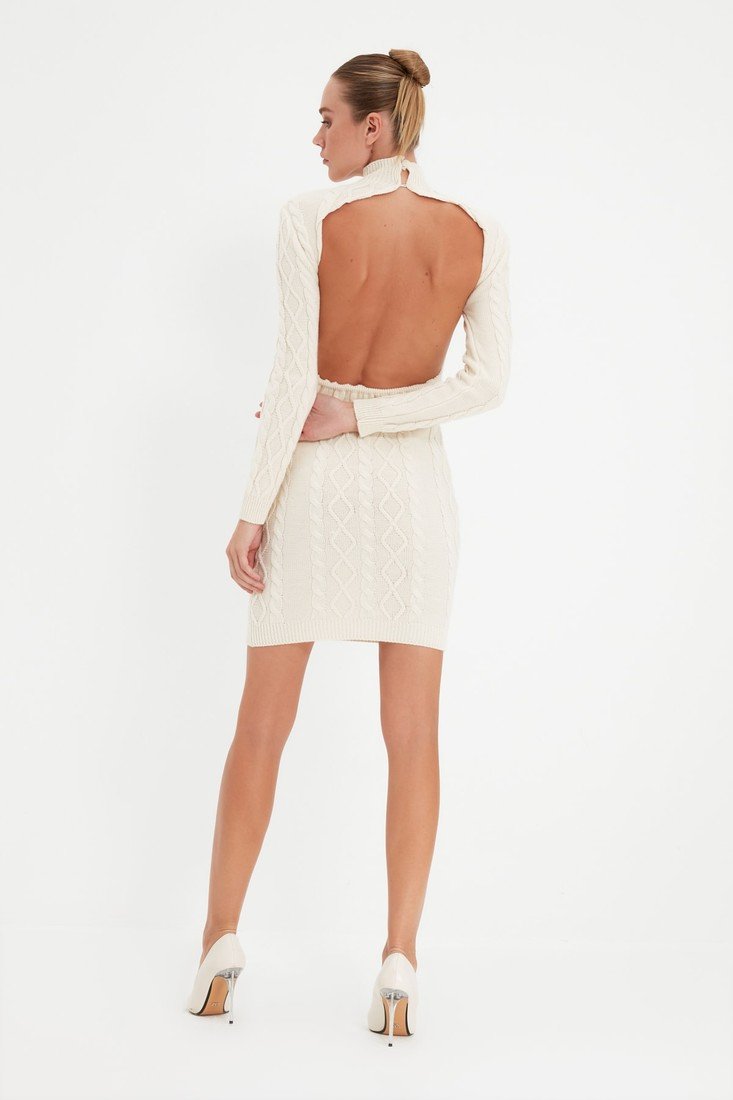 Trendyol Dress - Ecru - Skater
