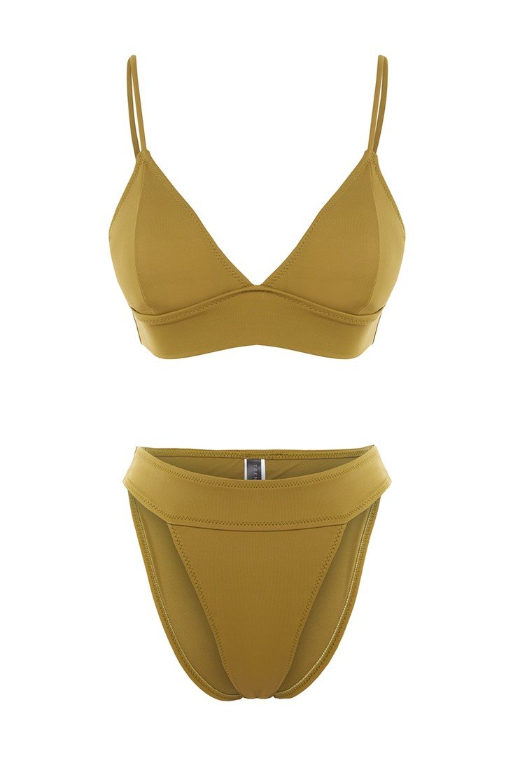 Trendyol Bikini Set - Green - Plain