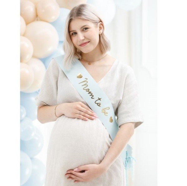 Šerpa Mom to be světle modrá 75 cm