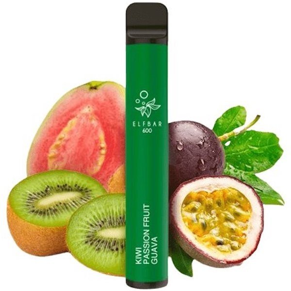 Elektronická cigareta jednorázová Elf Bar 600 Kiwi Passion Fruit Guava 20mg/ml