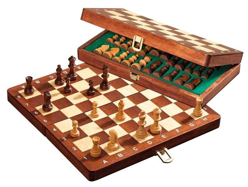 Philos Spiele Šachy magnetické intarsované DeLuxe