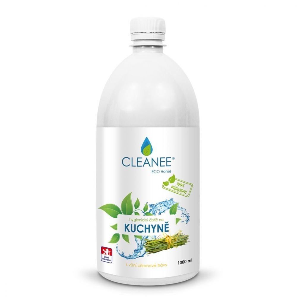 Cleanee Eco Hygienický čistič na kuchyně citronová tráva 1 l