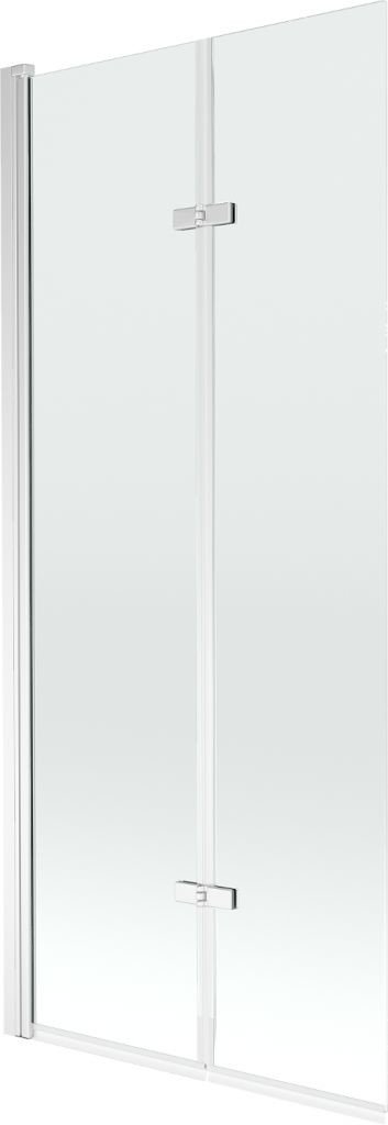 MEXEN Castor vanová zástěna 2-křídlo 80x150 cm, transparent, chrom 892-080-002-01-00