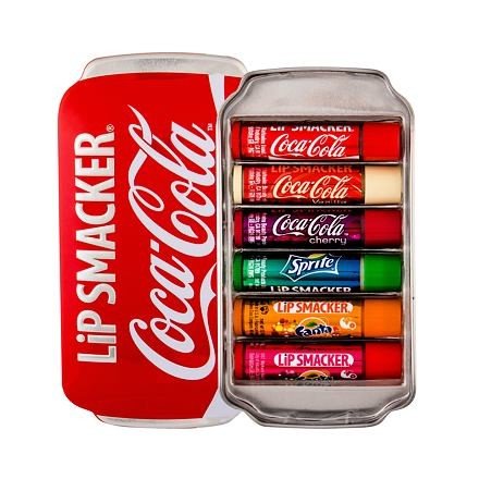 Lip Smacker Coca-Cola Lip Balm sada balzám na rty 6 x 4 g + plechová krabička