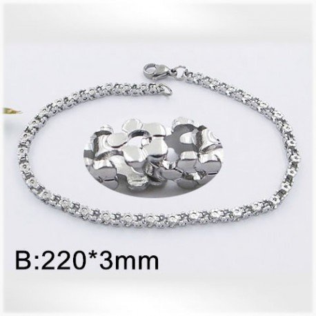 Ocelový náramek - 22cm, 3mm