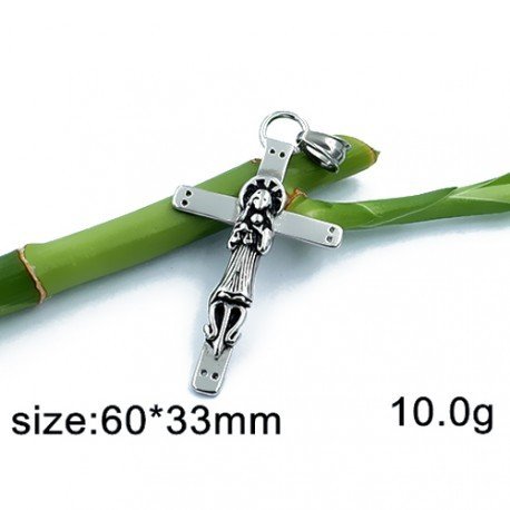 Kříž 60x33mm - ocelový přívěsek