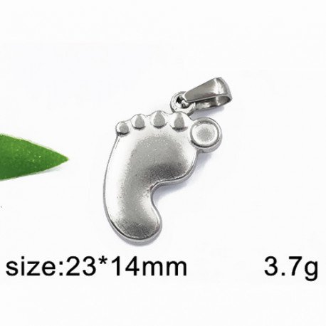 Chodidlo / noha - ocelový přívěsek