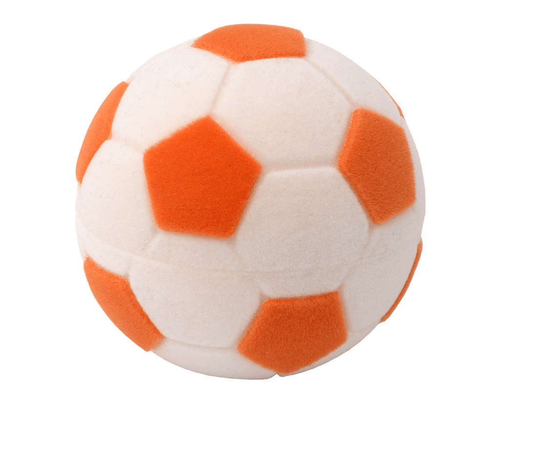 Sametová krabička na šperky - oranžový fotbalový míč