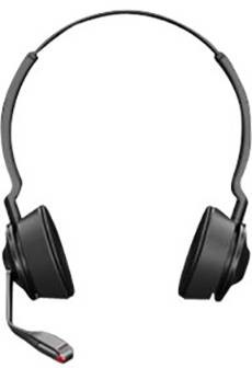 Jabra Engage 55 telefon Sluchátka On Ear DECT stereo černá  regulace hlasitosti, Vypnutí zvuku mikrofonu
