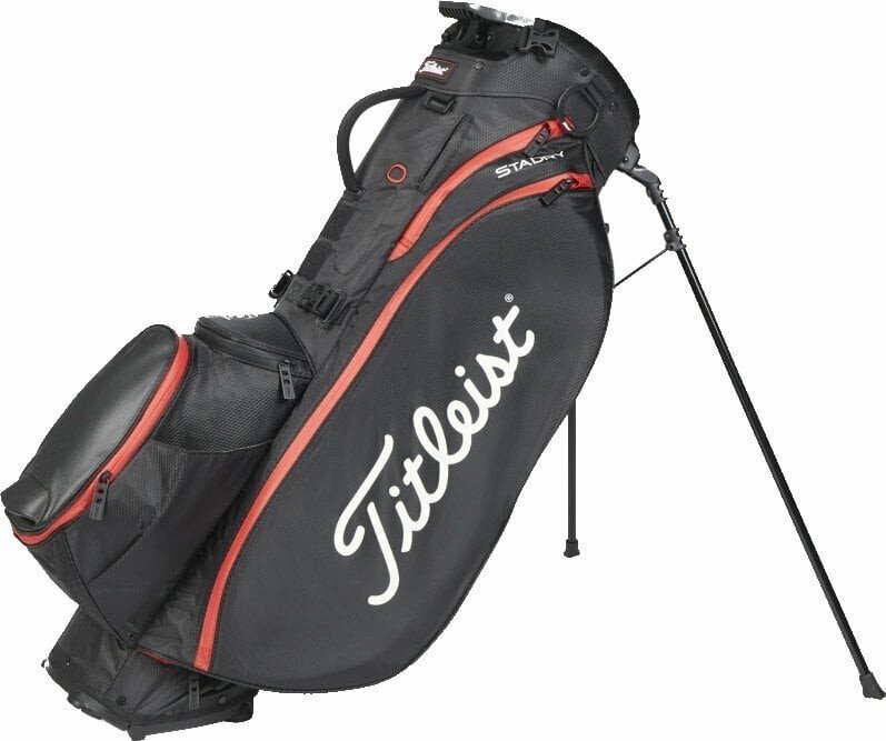 Titleist Players 5 StaDry Black/Black/Red Stand Bag
