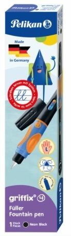 Pero bombičkové pro leváky, Griffix 4, černé, v krabičce