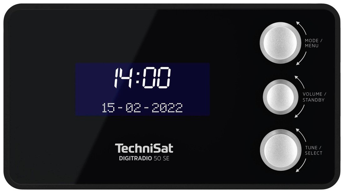 TechniSat DIGITRADIO 50 SE radiobudík DAB, DAB plus , FM DAB plus , FM  funkce alarmu černá