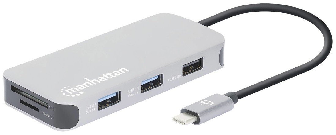 Manhattan  130615  USB-C® dokovací stanice    napájení USB-C®
