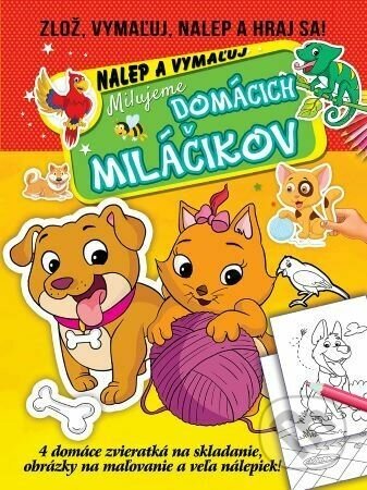 Milujeme domácich miláčikov - nalep a vymaľuj - Foni book