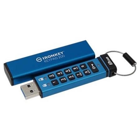 8GB Kingston Ironkey Keypad 200 FIPS 140-3 Lvl 3, IKKP200/8GB