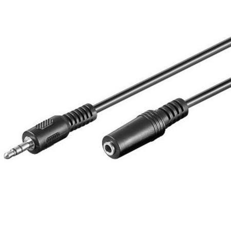 TECHLY 504310 Audio stereo extension cable Jack 3.5mm M/F 18m black