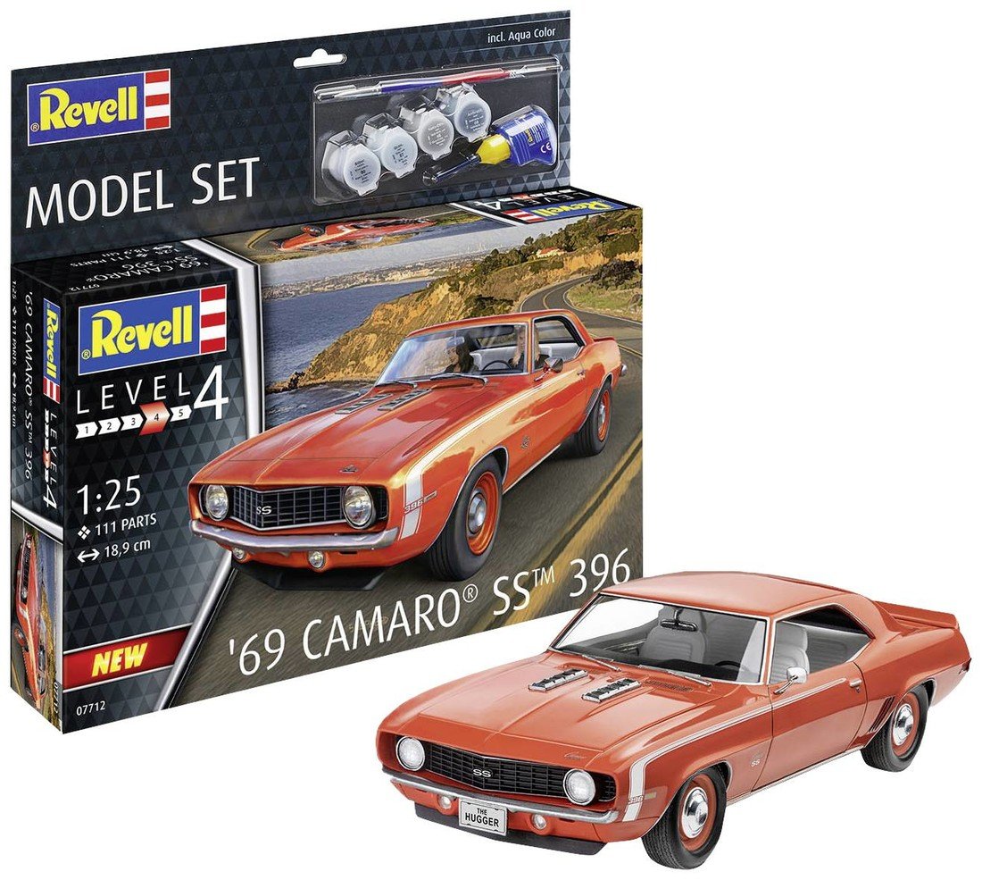 Revell 67712 Model Set '69 Camaro® SS(TM) 396 model auta, stavebnice 1:25