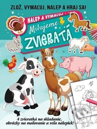 Milujeme zvieratá - nalep a vymaľuj - Foni book
