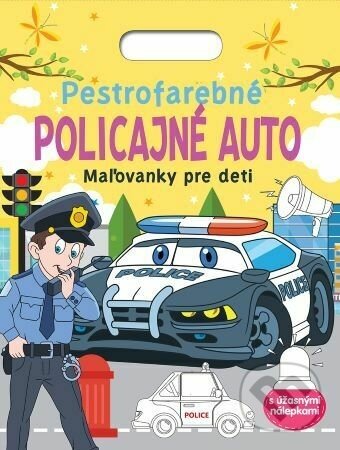 Pestrofarebné policajné auto - Maľovanky pre deti - Foni book