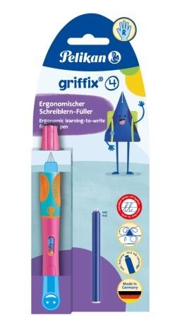 Pero bombičkové pro praváky, Griffix 4, růžové