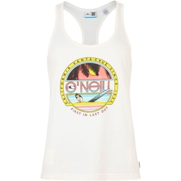 O'Neill CONNECTIVE GRAPHIC TANK TOP Dámské tílko, bílá, velikost XL