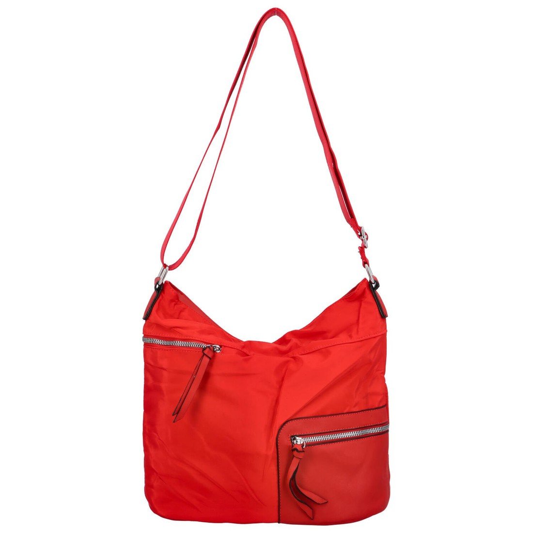Pohodová dámská koženková kabelka Leire, červená