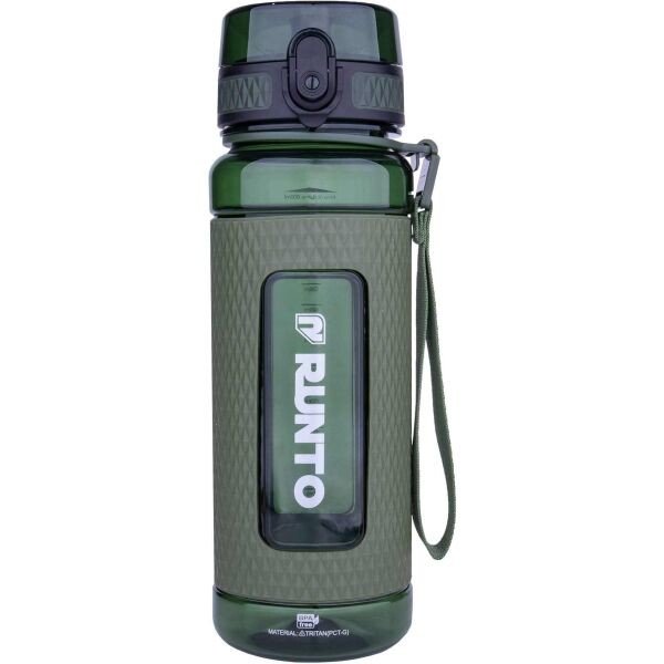 Runto VISTA 800 ml Sportovní hydratační láhev s pojistkou uzávěru, tmavě zelená, velikost UNI