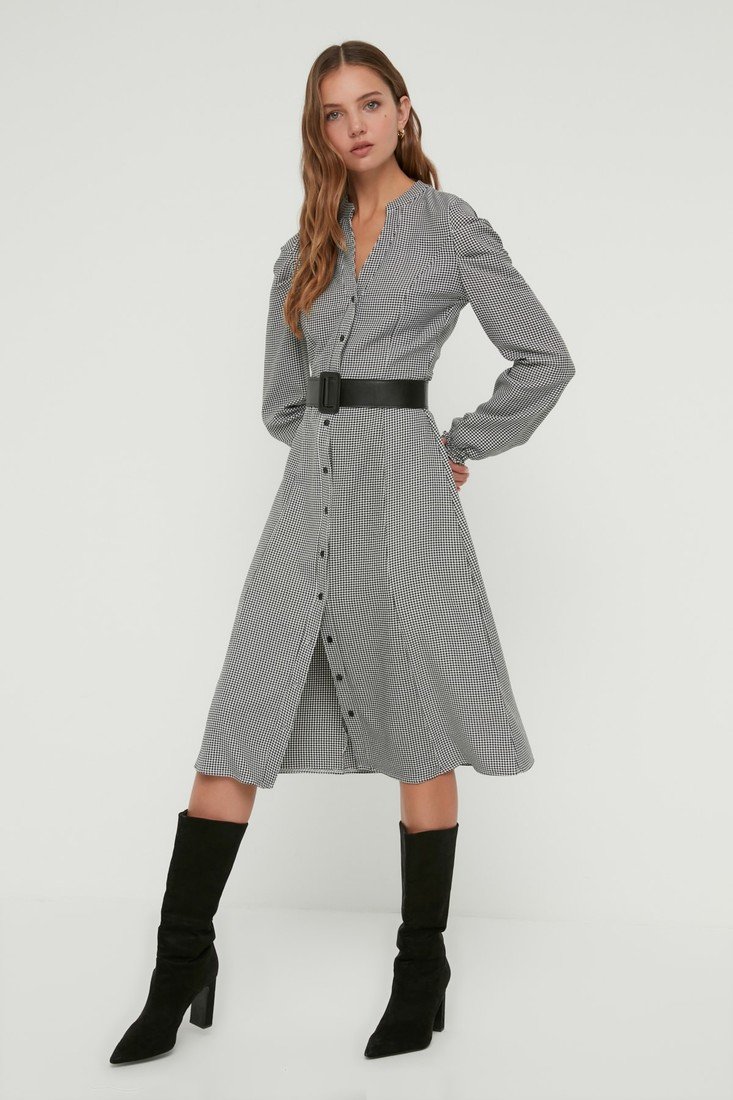 Trendyol Dress - Gray - Skater