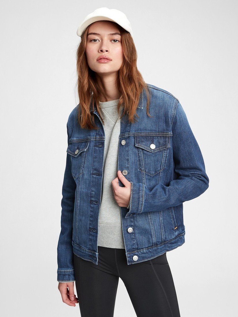 GAP Džínová bunda icon jacket st - Dámské