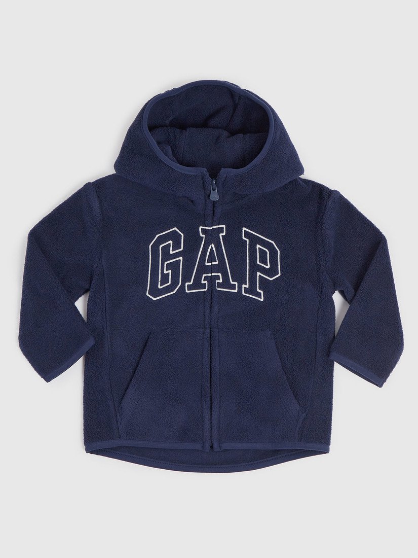 GAP Dětská mikina fleece s kapucí - Kluci