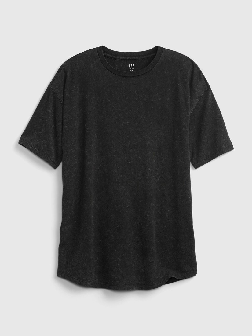 GAP Dětské tričko curved hem t-shirt - Kluci