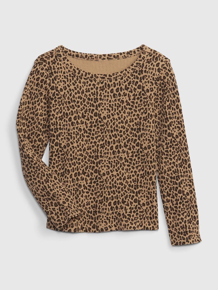 GAP Dětské tričko vzor leopard - Holky