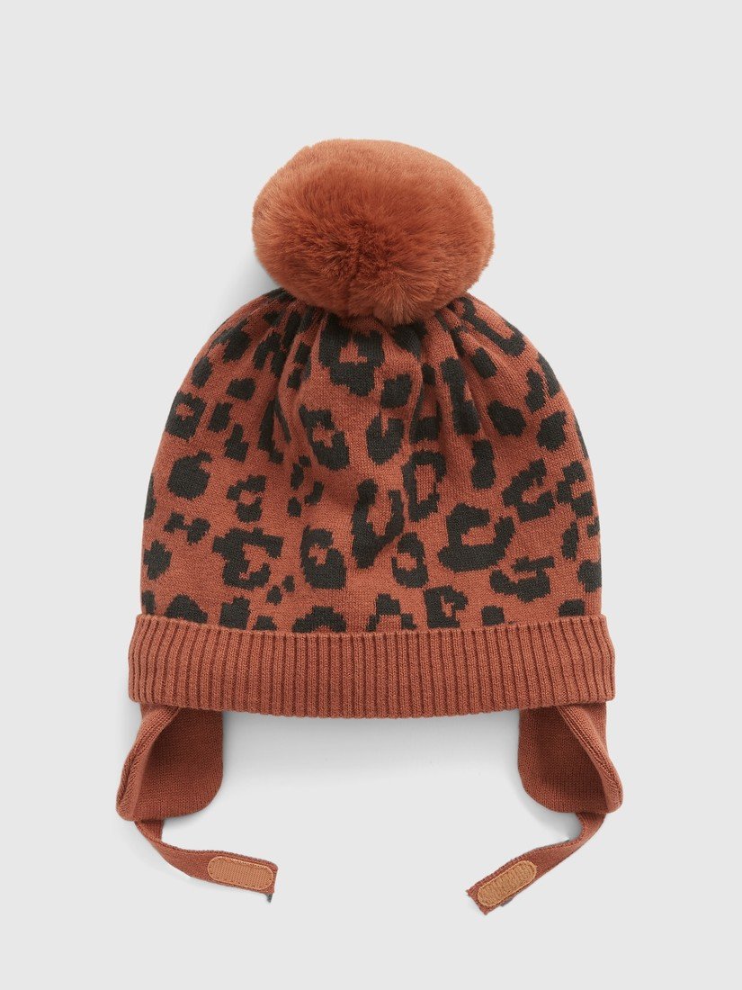 GAP Baby čepice leopard - Holky