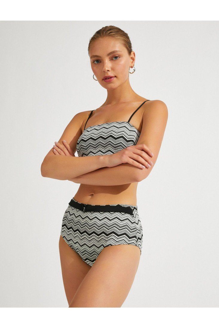 Koton Bikini Bottom - Black - Herringbone