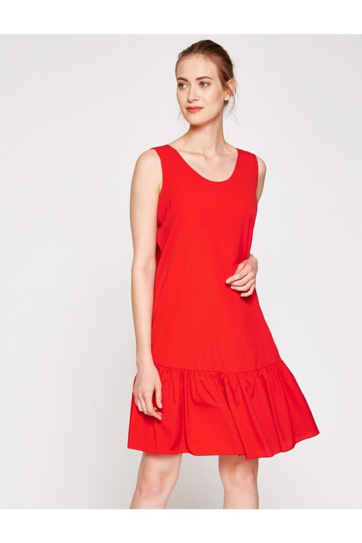 Koton Both Dress - Red - Ruffle