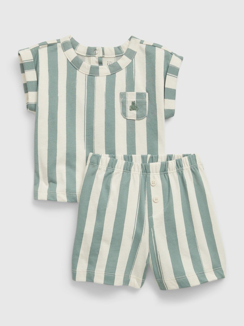 GAP Baby pruhovaný set - Kluci