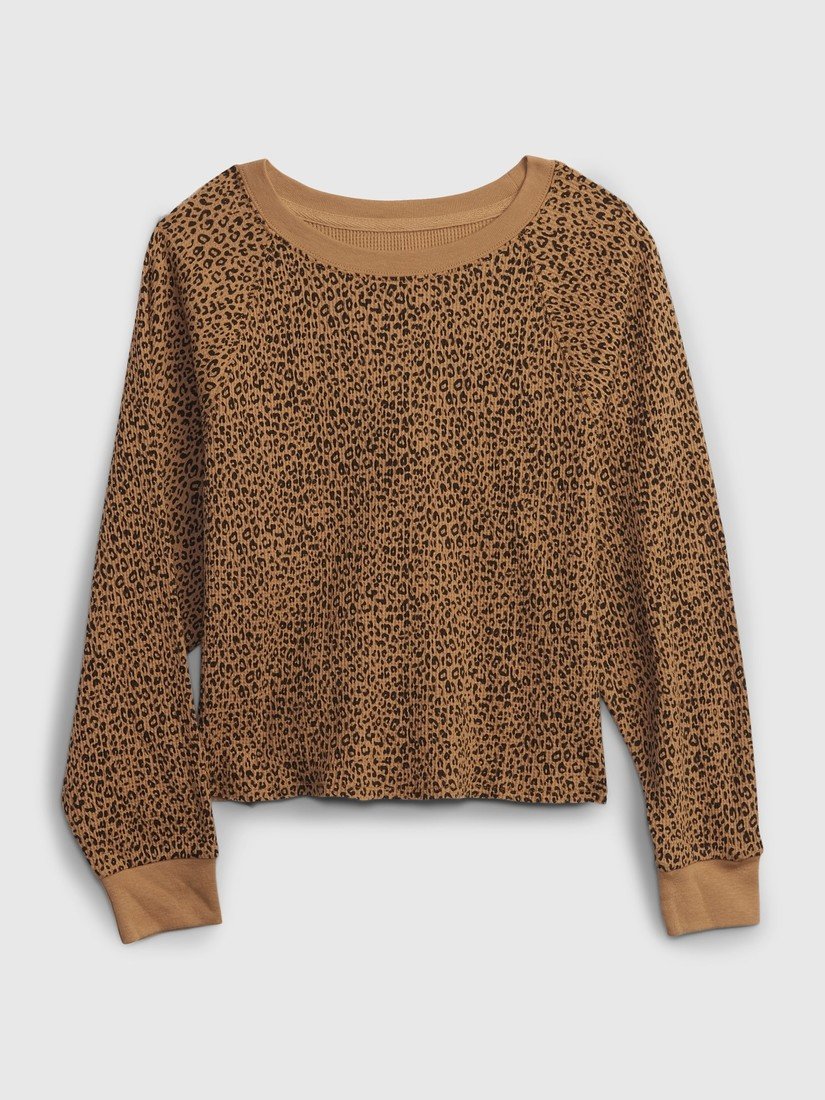 GAP Dětské tričko se vzorem leopard - Holky