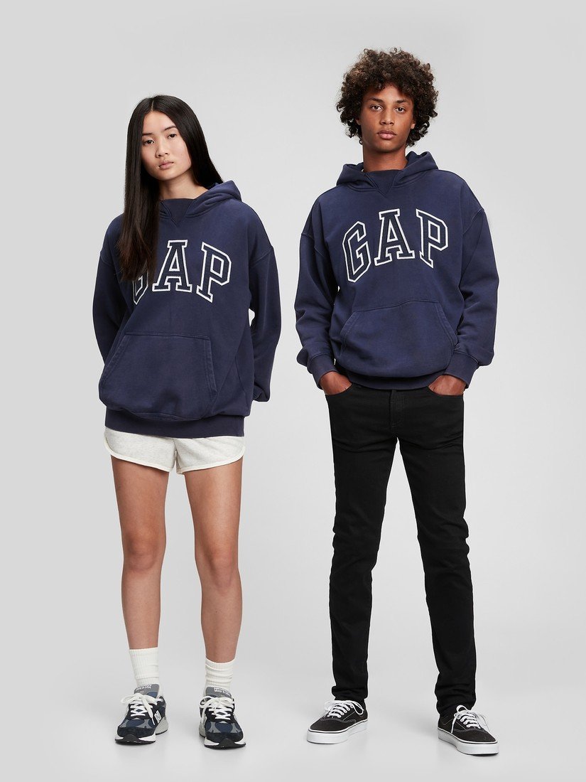 GAP Teen mikina logo hoodie Unisex - Kluci