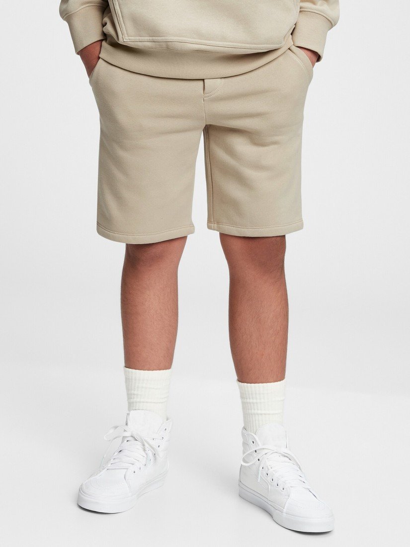 GAP Dětské kraťasy fleece pull-on shorts - Kluci