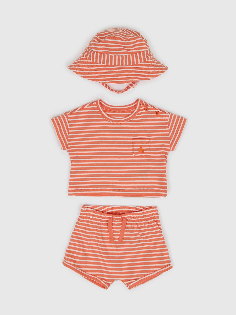 GAP Baby pruhovaný set organic - Kluci