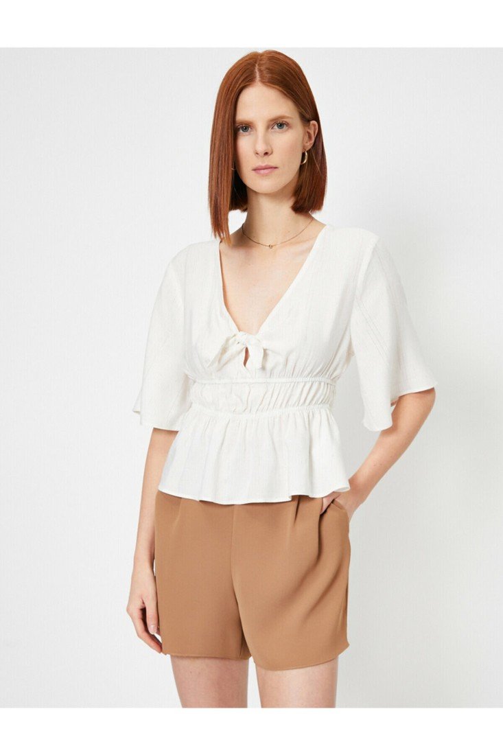 Koton Blouse - Ecru - Fitted