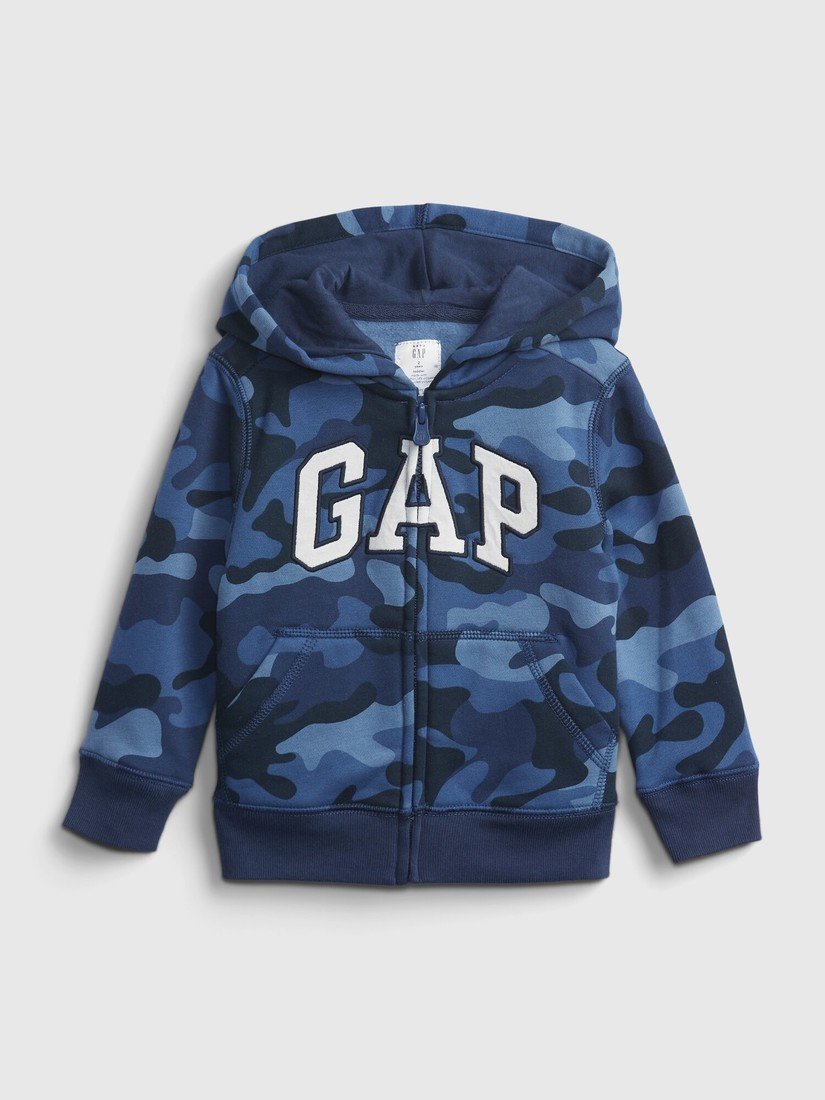 GAP Dětská mikina logo print hoodie - Kluci